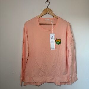 Tasc Sweatshirt Women's LG Peach Riverwalk Waste Management Phoenix Golf NWT